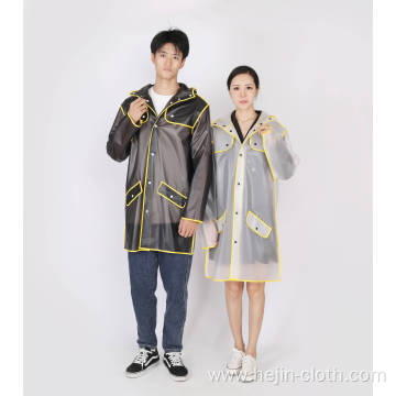 All season scrub translucent adult outdoor hiking Waterproof color customized single person TPU raincoat